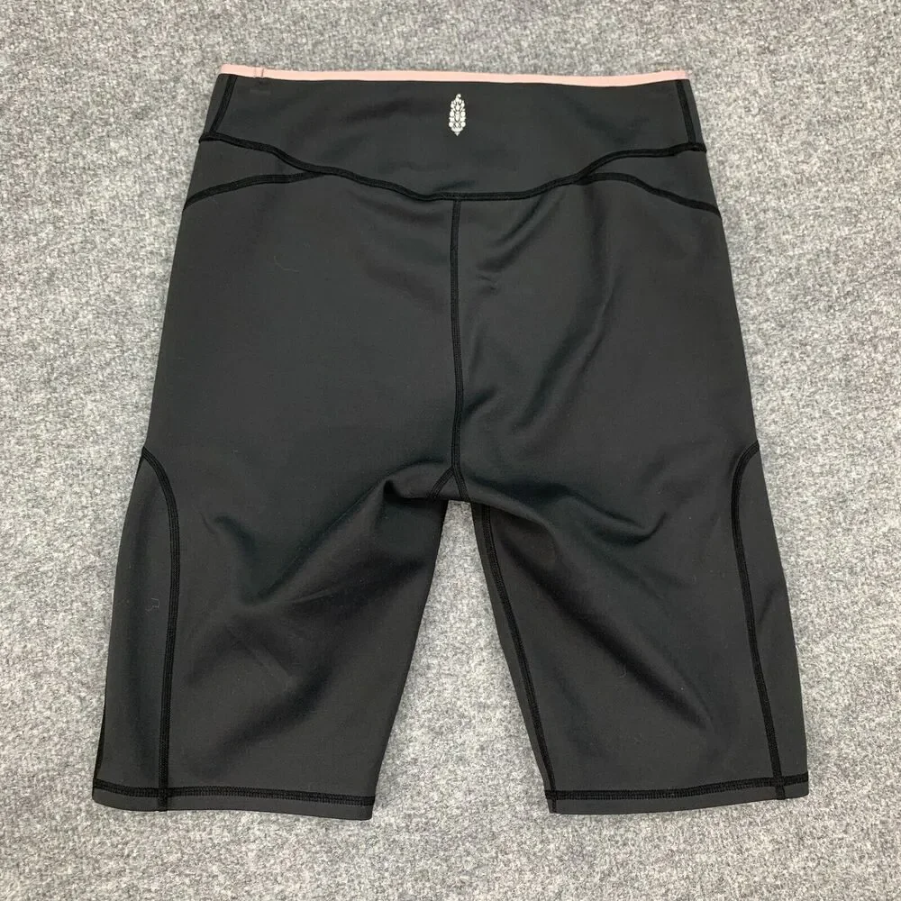 Free People Shorts Womens S Small Black Movement Step Up High Rise Pull On Biker - Picture 9 of 13